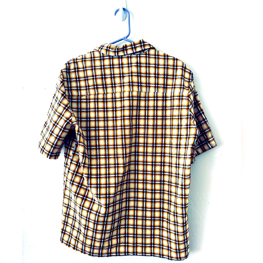 Zara Brown and White Casual Button Down Shirt - Picture 3 of 5